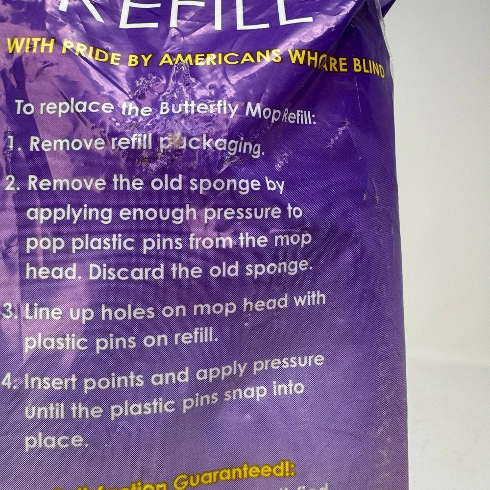 Butterfly Mop Sponge Refill Type I Absorbent Cellulose‎ Made in USA